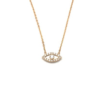 Load image into Gallery viewer, Gold and Diamond Eye Pendant